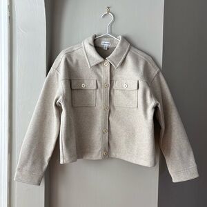 *SOLD* Cropped Wool-Effect Jacket, Size S